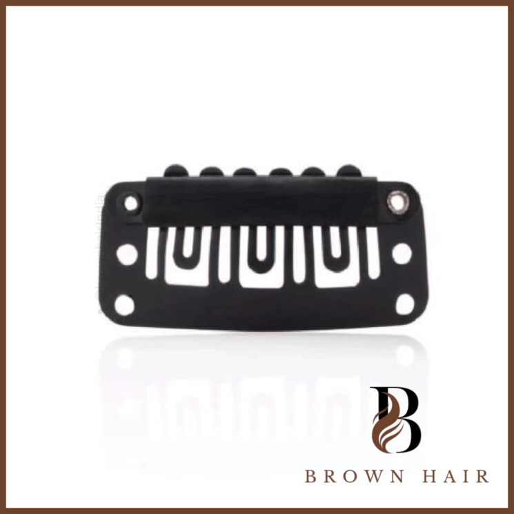 6-Finger Silicone Clips - Large Black, 12pc/Bag