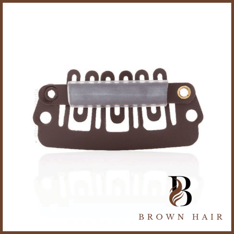 6-Finger Silicone Clips - Medium Brown, 12pc/Bag
