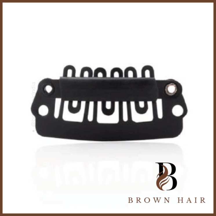 6-Finger Silicone Clips - Medium Black, 12pc/Bag